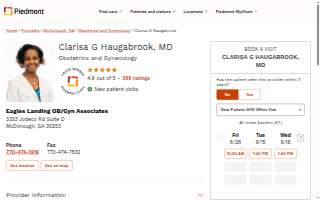 Haugabrook Clarisa MD website