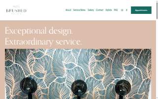 Brushed Tanning Salon website