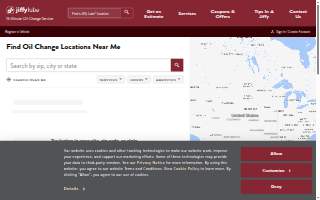 Jiffy Lube website