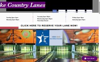 Lake Country Lanes website
