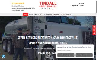 Tindall Septic Tank LLC website