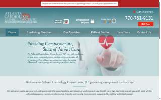 Atlanta Cardiology Consultants of Milton website