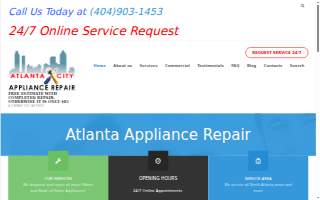 Atlanta City Appliance Repair website