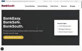 BankSouth Mortgage Milton website