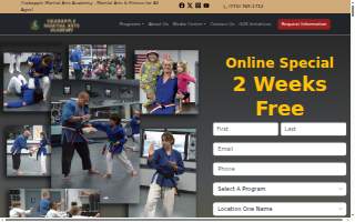 Crabapple Martial Arts Academy website
