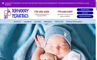 Dunwoody Pediatrics at Alpharetta website