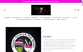 Flavor Juicery website