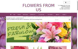 Flowers From Us website