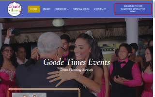 Goode Times Events website
