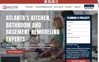 Halcyon Remodeling website