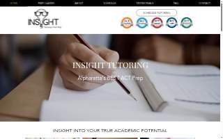 Insight Tutoring website