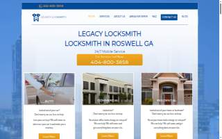Legacy Locksmith of Milton website