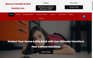 Baccus Termite & Pest Control, Inc. website
