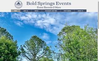Bold Springs Events website