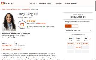 Cindy Laing, DO website