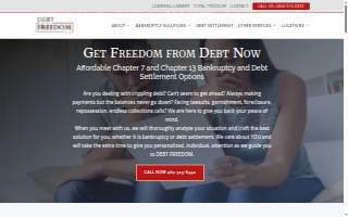 Debt Freedom GA website