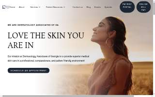 Dermatology Associates of Georgia website