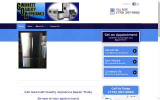 Gwinnett Quality Appliance Repair website