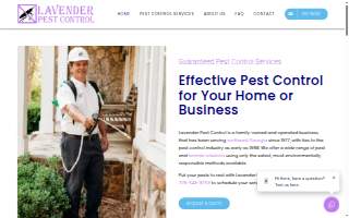 Lavender Pest Control of Monroe website