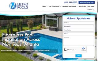Metro Pools & Patios website