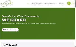 Reboot Tech Services website