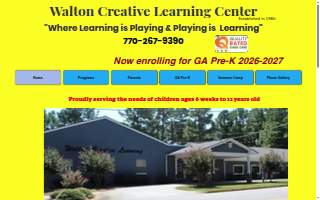 Walton Creative Learning website
