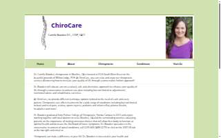 ChiroCare :Camille Bowden website