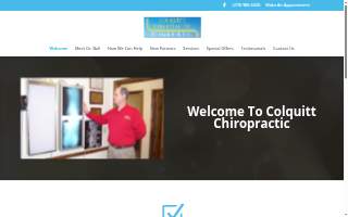 Colquitt Chiropractic website