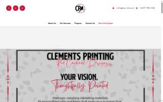 Clements Printing & Red Cardinal Designs LLC website