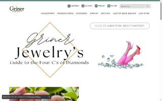 Griner Jewelry website