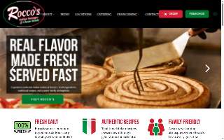 Roccos Italian Streetfood website