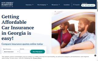 Southern Harvest Insurance website