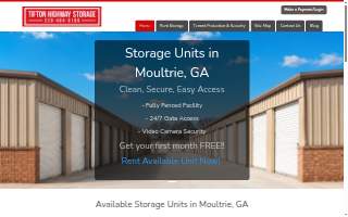 Tifton Highway Storage website