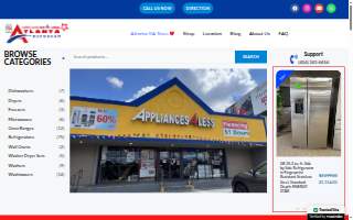 Appliances 4 Less Atlanta website
