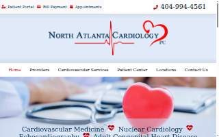 North Atlanta Cardiology website