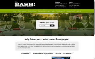The Bash Party Rentals and Sales of Mountain Park website