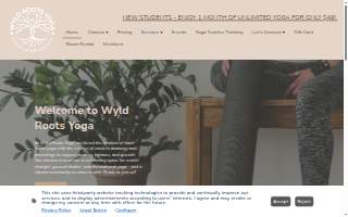 Wyld Roots Yoga & Wellness website