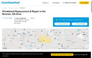 Auto Glass Now of Newnan website