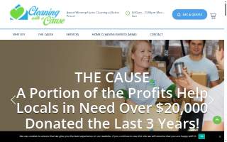 Cleaning with A Cause website