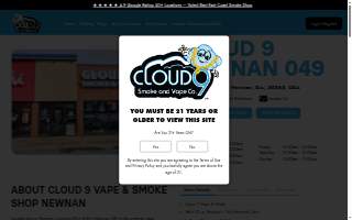 Cloud 9 Smoke Shop, Vape, & Hookah Co. Newnan website