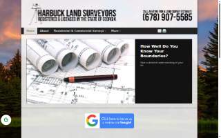 Harbuck Land Surveyors website