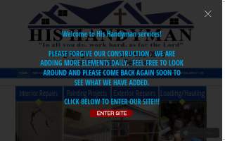His Handyman website
