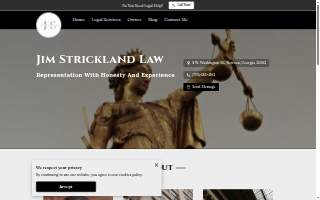 Jim Strickland Law website