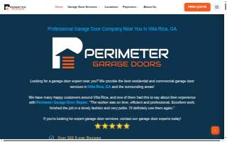 Perimeter Garage Doors, LLC website