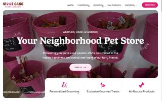 Woof Gang Bakery & Grooming Cornelius website