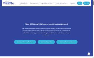Atlanta Urgent Care at Peachtree Corners website