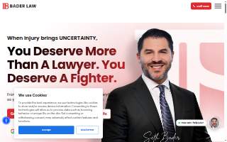 Bader Law, Norcross Personal Injury & Car Accident Lawyers website