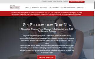 Debt Freedom GA website