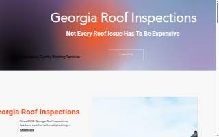 Georgia Roof Inspections LLC website