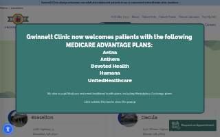 Gwinnett Clinic at Peachtree Corners website